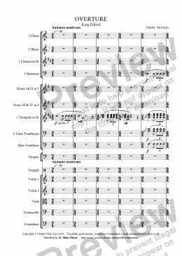 page one of Overture to ’King Eldred’