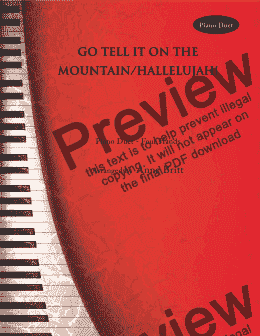 page one of Go Tell It on the Mountain / Hallelujah!