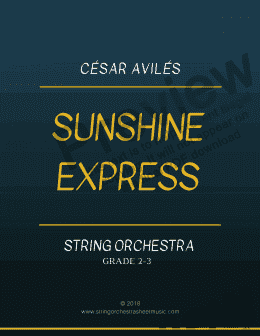 page one of Sunshine Express  (String Orchestra)