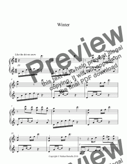 page one of Winter