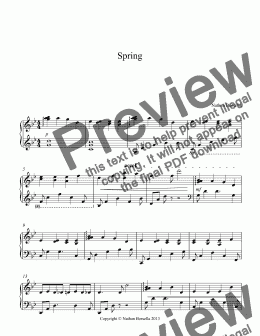 page one of Spring