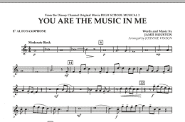 page one of You Are The Music In Me (from High School Musical 2) - Eb Alto Saxophone (Concert Band)