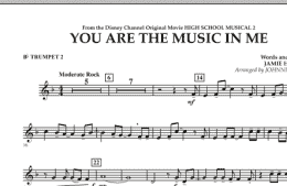 page one of You Are The Music In Me (from High School Musical 2) - Bb Trumpet 2 (Concert Band)