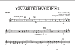 page one of You Are The Music In Me (from High School Musical 2) - F Horn (Concert Band)