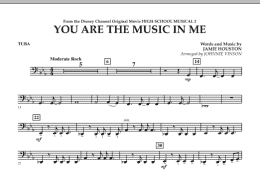 page one of You Are The Music In Me (from High School Musical 2) - Tuba (Concert Band)