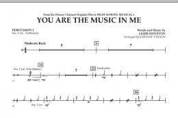 page one of You Are The Music In Me (from High School Musical 2) - Percussion 2 (Concert Band)