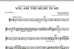 page one of You Are The Music In Me (from High School Musical 2) - Bb Clarinet 1 (Concert Band)