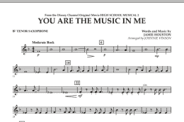 page one of You Are The Music In Me (from High School Musical 2) - Bb Tenor Saxophone (Concert Band)
