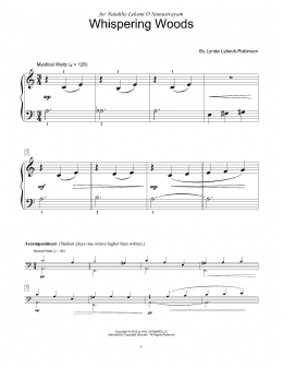 page one of Whispering Woods (Educational Piano)