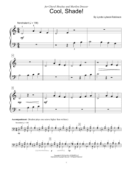 page one of Cool, Shade! (Educational Piano)