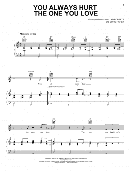 page one of You Always Hurt The One You Love (Piano, Vocal & Guitar Chords (Right-Hand Melody))