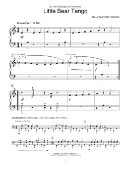 page one of Little Bear Tango (Educational Piano)