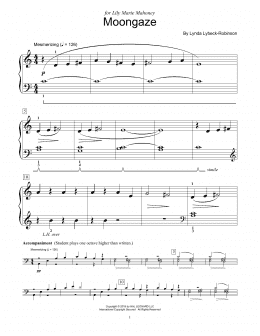 page one of Moongaze (Educational Piano)