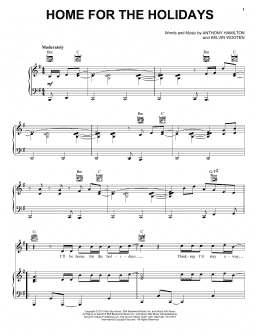 page one of Home For The Holidays (Piano, Vocal & Guitar Chords (Right-Hand Melody))