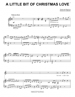 page one of A Little Bit Of Christmas Love (Piano, Vocal & Guitar Chords (Right-Hand Melody))