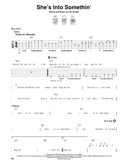 page one of She's Into Somethin' (Guitar Lead Sheet)