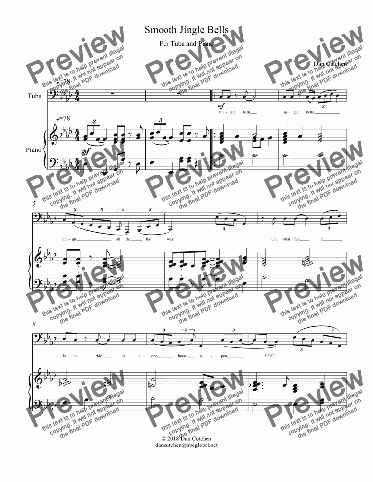 page one of Tuba-Jingle Bells
