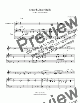 page one of Bb Clarinet-Smooth Jingle Bells