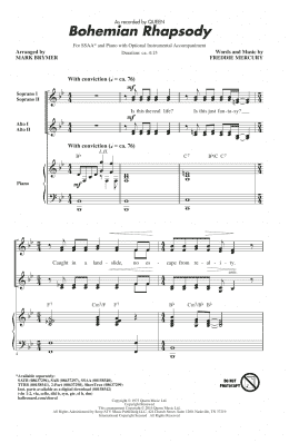 page one of Bohemian Rhapsody (arr. Mark Brymer) (SSAA Choir)