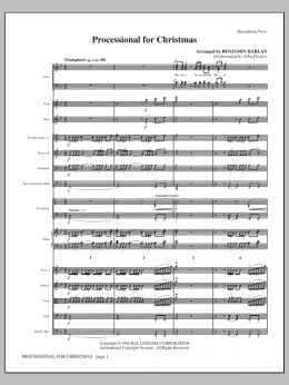 page one of Processional For Christmas - Full Score (Choir Instrumental Pak)