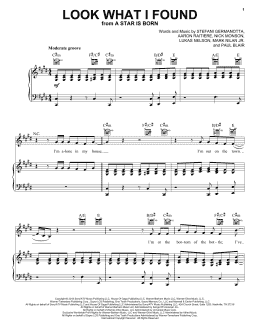 page one of Look What I Found (from A Star Is Born) (Piano, Vocal & Guitar Chords (Right-Hand Melody))