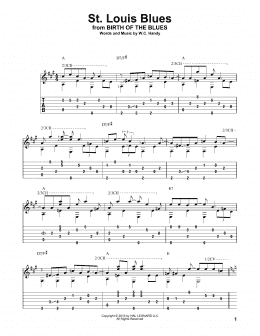 page one of St. Louis Blues (Solo Guitar)