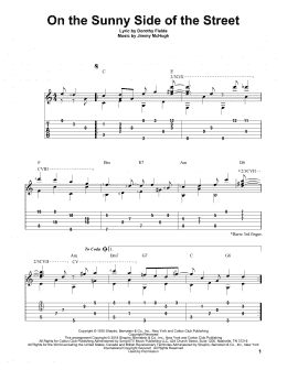 page one of On The Sunny Side Of The Street (Solo Guitar)