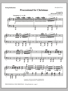 page one of Processional For Christmas - Keyboard String Reduction (Choir Instrumental Pak)