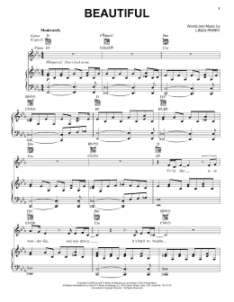 page one of Beautiful (Vocal Pro + Piano/Guitar)