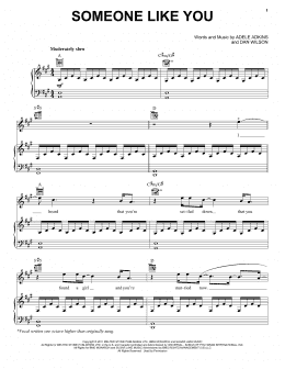 page one of Someone Like You (Vocal Pro + Piano/Guitar)