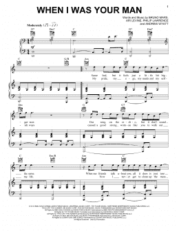 page one of When I Was Your Man (Vocal Pro + Piano/Guitar)