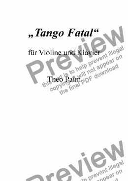 page one of Tango fatal