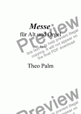 page one of Messe - Mass