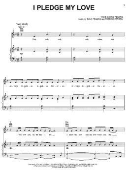 page one of I Pledge My Love (Piano, Vocal & Guitar Chords (Right-Hand Melody))