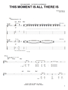 page one of This Moment Is All There Is (Guitar Tab)
