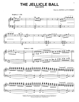 page one of The Jellicle Ball (from Cats) (Piano Solo)