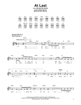 page one of At Last (Easy Guitar)