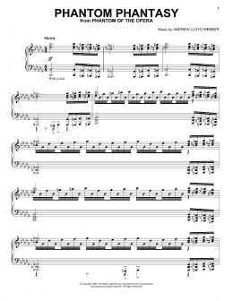 page one of Phantom Phantasy (Piano Solo)
