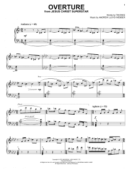 page one of Overture (Piano Solo)