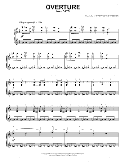 page one of Overture (from Cats) (Piano Solo)