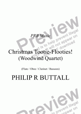 page one of Christmas Tootie-Flooties! (Woodwind Quartet)