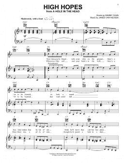 page one of High Hopes (Piano, Vocal & Guitar Chords (Right-Hand Melody))