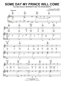 page one of Some Day My Prince Will Come (from Snow White And The Seven Dwarfs) (Piano, Vocal & Guitar Chords (Right-Hand Melody))
