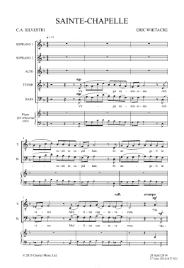 page one of Sainte-Chapelle (SSAATTBB Choir)