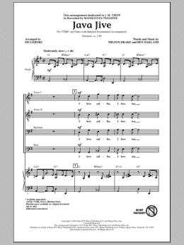 page one of Java Jive (arr. Ed Lojeski) (TTBB Choir)