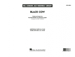 page one of Black Cow (arr. Mike Tomaro) - Conductor Score (Full Score) (Jazz Ensemble)
