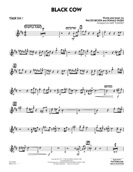 page one of Black Cow (arr. Mike Tomaro) - Tenor Sax 1 (Jazz Ensemble)
