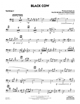 page one of Black Cow (arr. Mike Tomaro) - Trombone 3 (Jazz Ensemble)