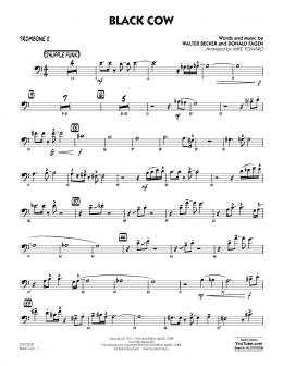 page one of Black Cow (arr. Mike Tomaro) - Trombone 2 (Jazz Ensemble)
