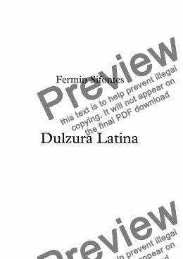 page one of Dulzura Latina